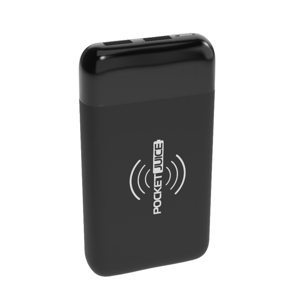 Pocket Juice 8K Qi Wireless Portable Charger - 8,000mAh Battery Power Bank